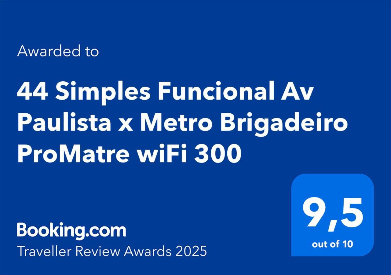 Апартаменты 44 Simples Funcional Av Paulista X Metro Brigadeiro Promatre Wifi 300 Сан-Пауло Экстерьер фото